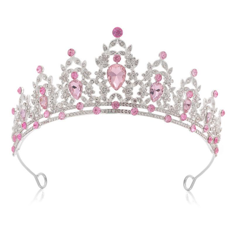 Children's Crown Headband Girl Princess Birthday Gift Crown Temperament Headband Hair Accessories Wedding Crystal Fashion Accessories