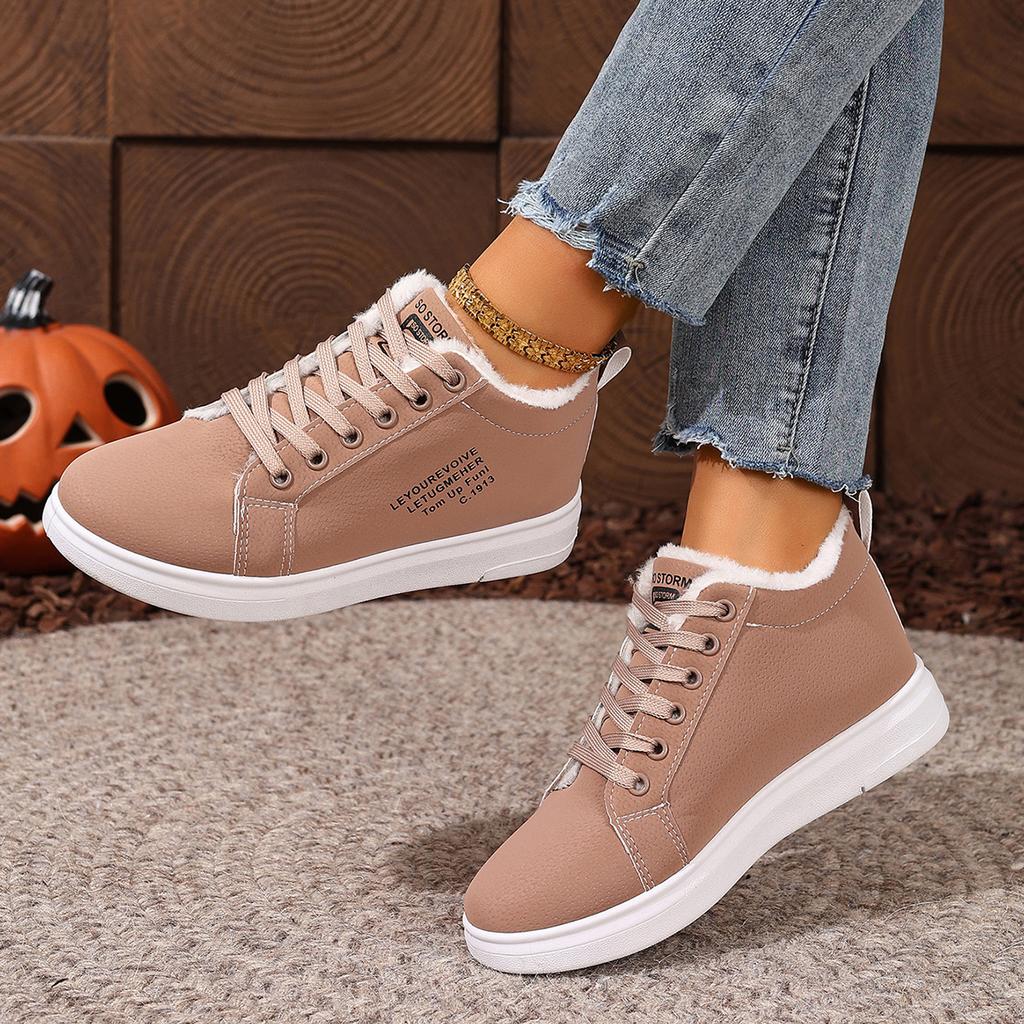 Fashion New Snow Boots Winter Women Shoes Warm Lady Casual Shoes Round Toe Lace Up Fashion Sneakers Platform Snow Boots