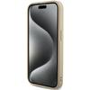 Guess Guhcp15Lpsairsd Iphone 15 Pro 6.1 Złoty/Gold Hardcase Saffiano Iridescent Script