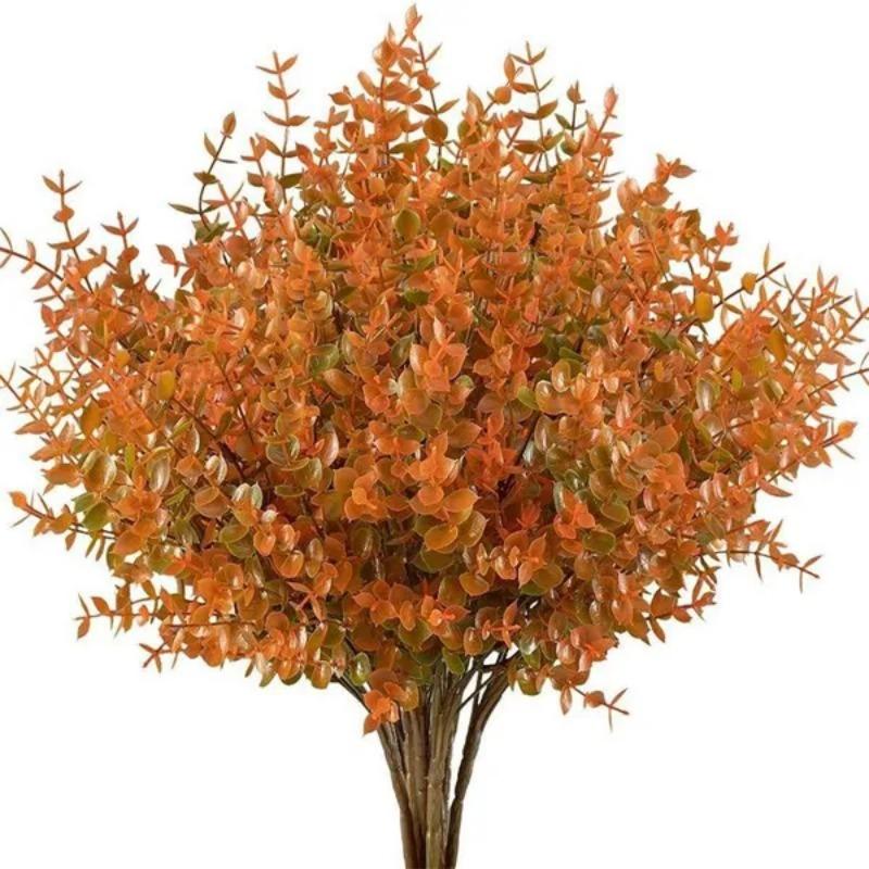 1–6 Bündel künstliche Herbstblumen, UV-beständig, Herbstdekorationen für Thanksgiving, Zuhause, Küche, Zimmer, Bauernhaus, Blumenarrangements für drinnen und draußen