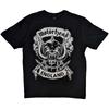 Motorhead Crossed Swords England Crest T-Shirt Black New