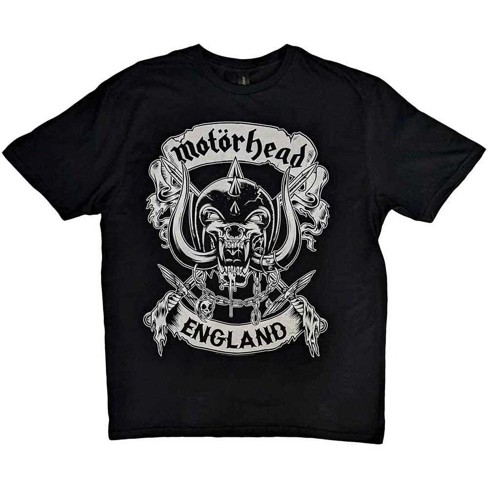 Motorhead Crossed Swords England Crest T-Shirt Black New XS