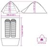 Dome Camping Tent for 2 Persons Blue Waterproof