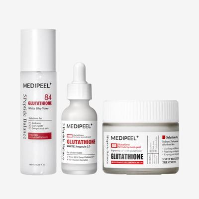 Bio Intense Glutathione Silky Toner + Ampoule + Cream Set White, 1 Set