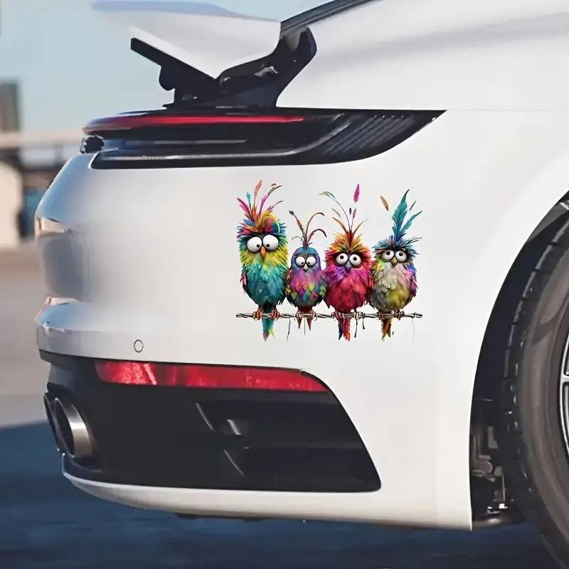 Lustiger Vogel Kreative Glasfenster Dekorative Aufkleber für Fenster Glas Wand Spiegel Festival Heimdekoration Abziehbilder