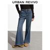 UR Women's Retro Washed Flare Denim Jeans