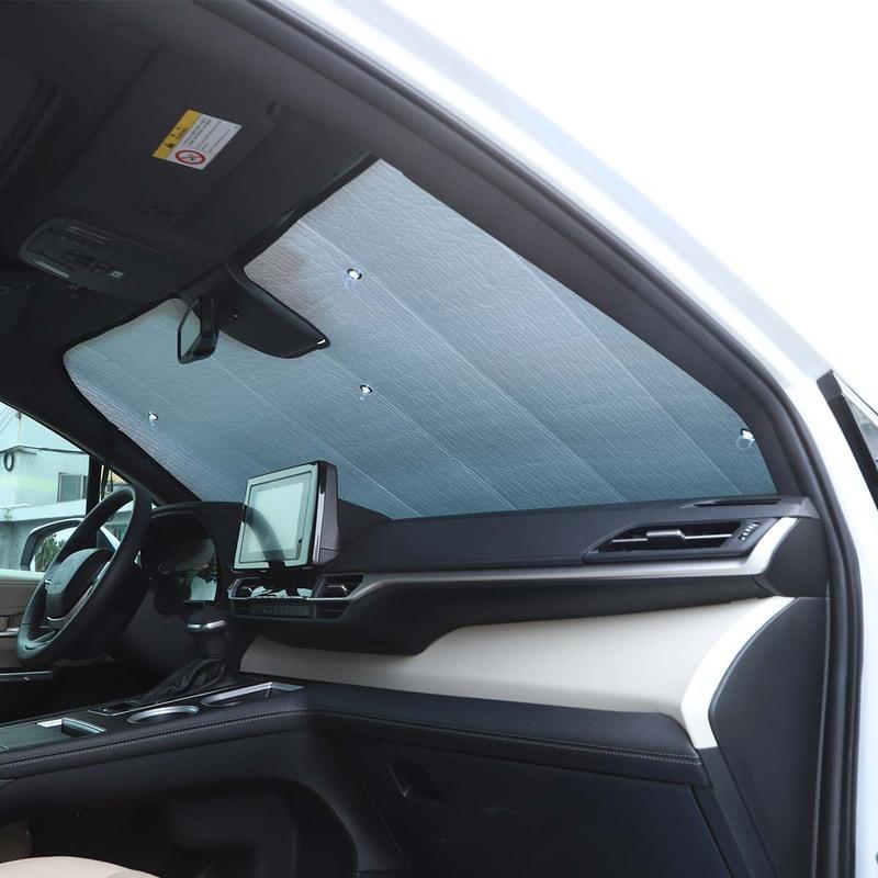 For Toyota Sienna - aluminum foil Silver Car Front Windshield Thermal Curtain Shading Sunscreen Car Accessories
