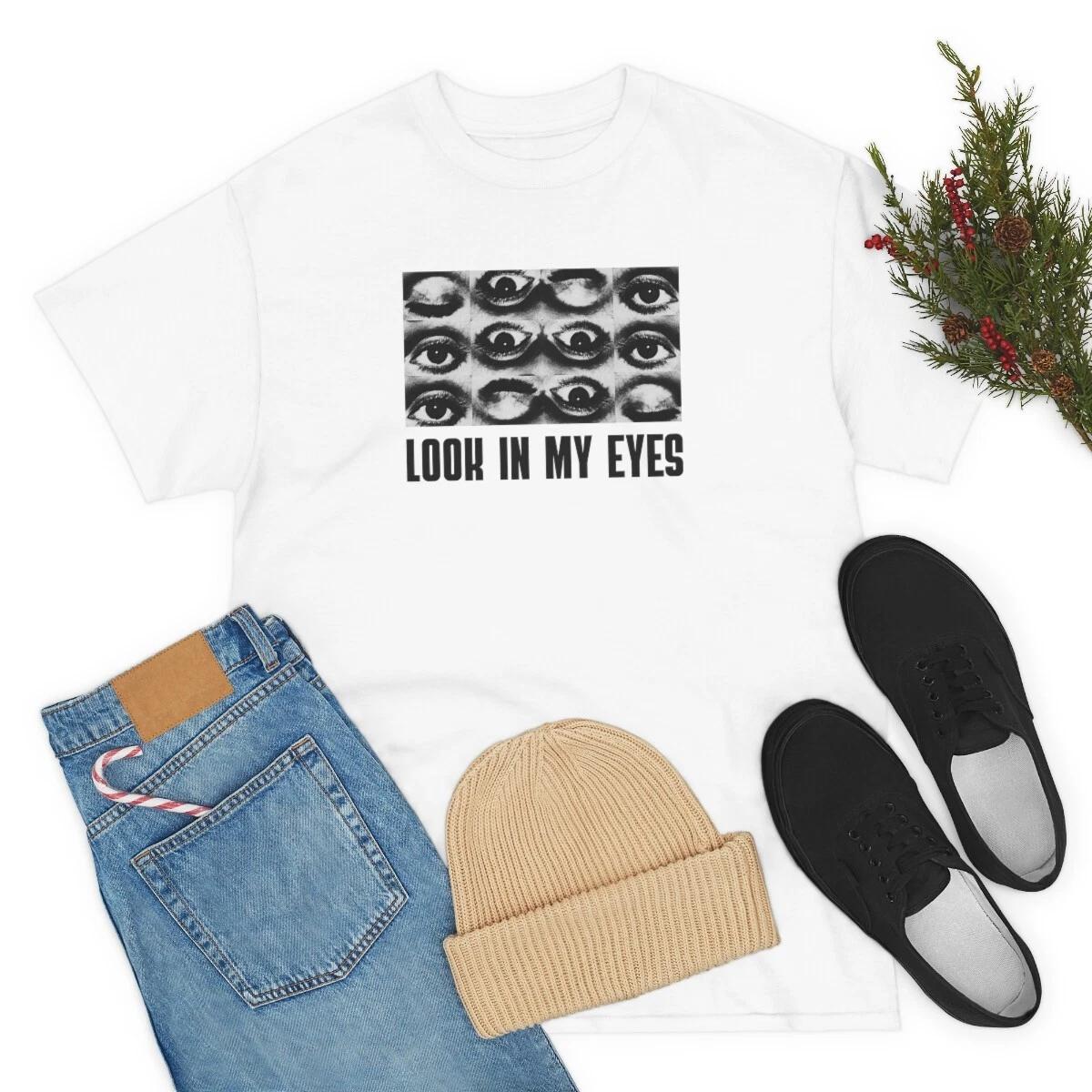 Gothic Emo T-shirt - Evil Eyes Shirt / Look into my eyes shirt / Emo Meme shirt S