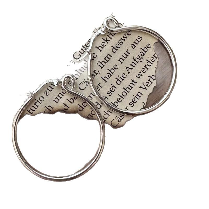 Korean version of Dasu circle earrings circle unique earrings women's niche design sense simple high sense fashion versatile earrings