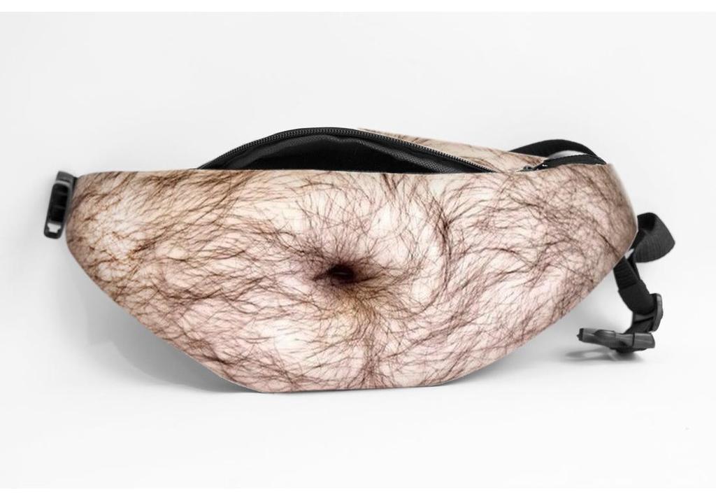 Creative Anti-Harassment Belly Waist Bag - Simulation Big Belly Design