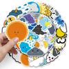 50 Weather Doodle Cartoon Stickers: Waterproof, DIY Rewards for Kids' Water Bottles & Suitcases