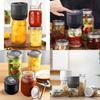 Compact Black And White Electric Mason Jar Vacuum Sealer For Food Preservation