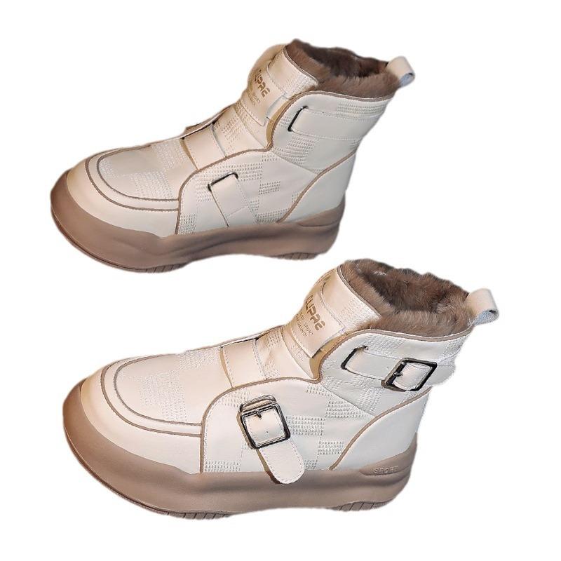 2023 autumn and winter velvet thickened snow boots thick-soled Chelsea boots women's thin short boots women's shoes chimneys are a must in winter