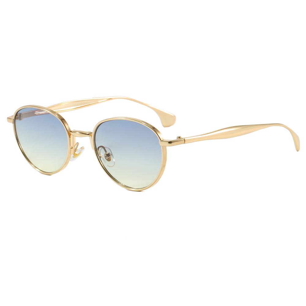 Superhot Eyewear 43137 Fashion 2025 Retro Classic Round Metal Steampunk Sunglasses C1