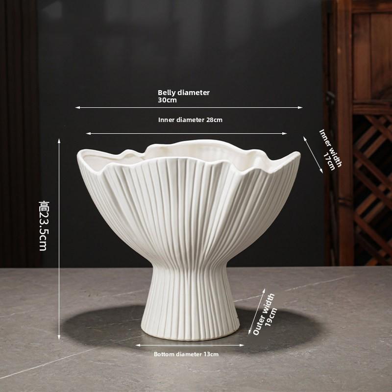 

Minimalist White Ceramic Vase Creative Plant Pots Table Decoration Flowers Arrangement Floral Vases Home Decor Accessories