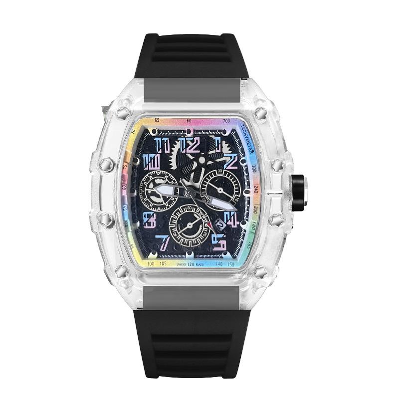 High-Value Leisure Sports Automatic Quartz Luminous Waterproof Richard Men'S Watch Colorful