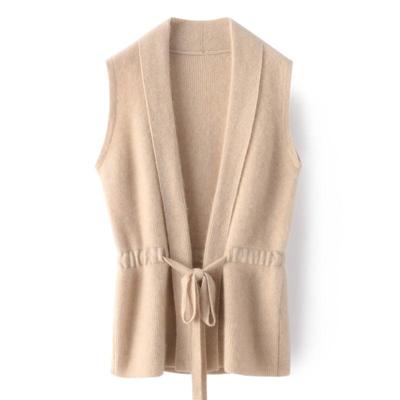 Women's Cashmere Vest Qinghe Cashmere 30% Cashmere 70% Wool Women's Autumn and Winter Cashmere Vest Soft and Warm