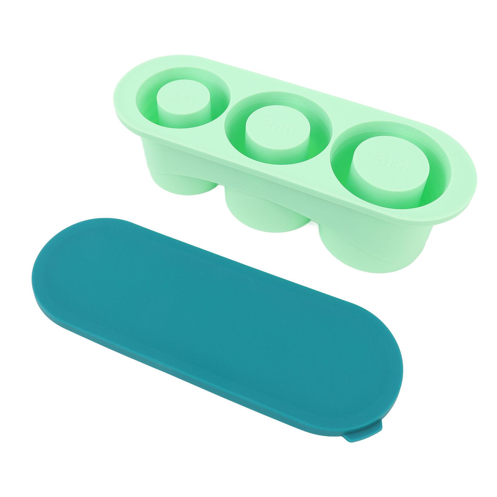 

Hollow Cylinder Tray Quick Relse Silicone High Low Temperature Resistant with Lid 3 Hollow Cylinder Maker for 30oz 40oz