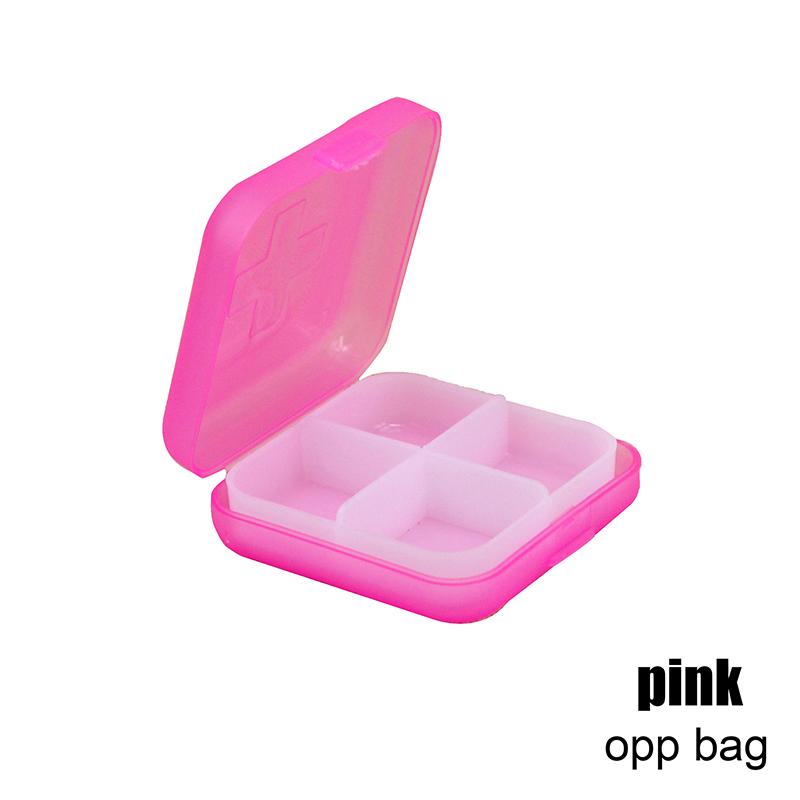 Mini Organizer Case 4 Grids Pill Box Tablet Pill Case Travel Drug Dispenser Storage Container Medicine Boxes Dispensing Medical