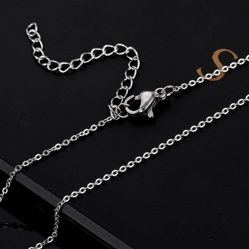 Stainless Steel Musical Notation Shaped Pendant Necklace For Women Men Fashion Classic Silver Color Music Symbol Choker Jewelry