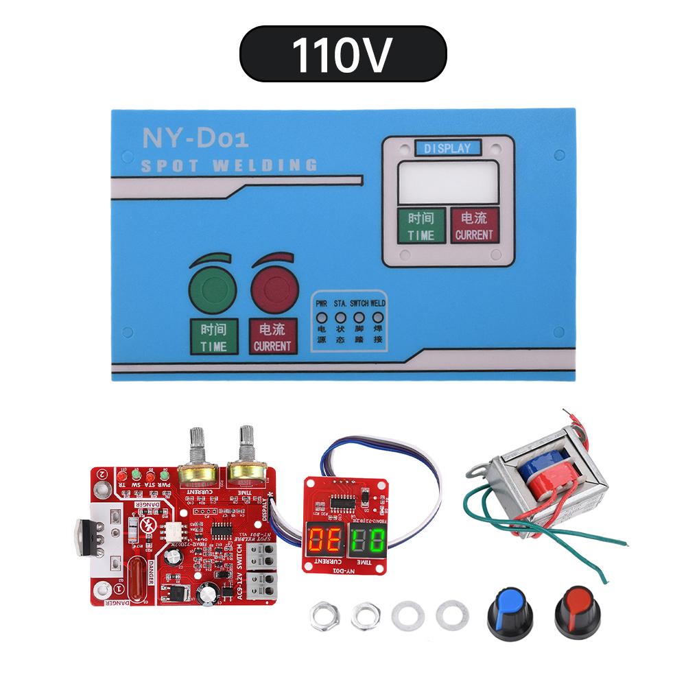 NY-D01 40A 100A Spot Welder Control Module Digital Display Spot Welding Time And Current Controller Panel Timing Digital Display