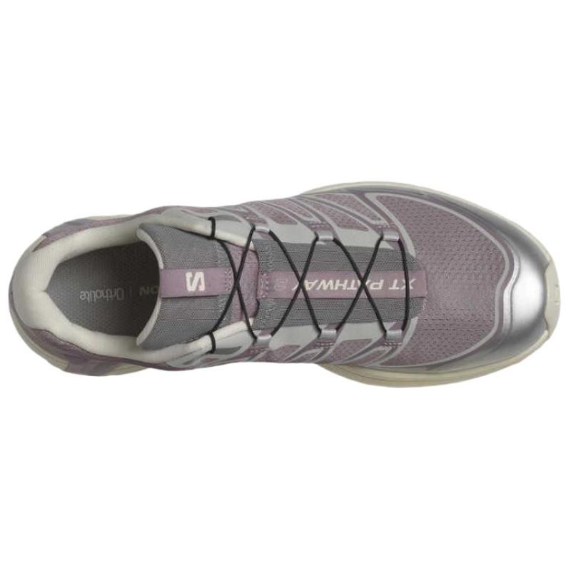 SALOMON XT Pathway 2 Breathable And Lightweight Low Top Casual Trail Running Marathon Running Shoes Unisex Nirvana Gray Sneakers 477237