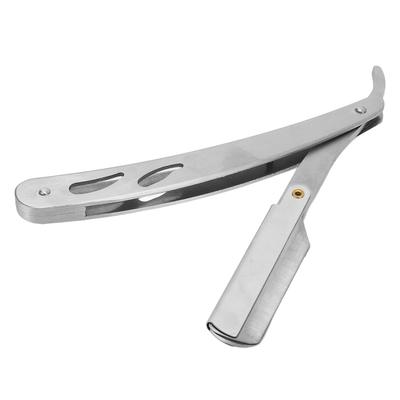 Old Fashioned Manual Shaver Blade Holder Stainless Steel Non Slip Barber Straight Edge Razor Holder
