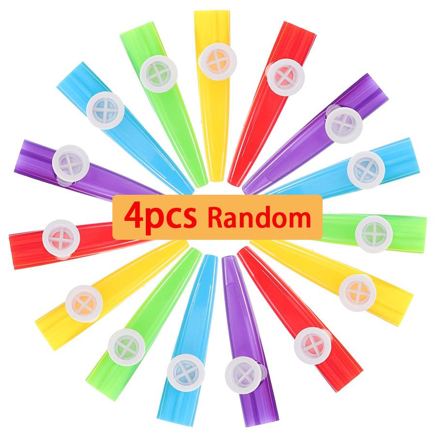 

4/8/16pcs Plastic Kazoo Portable Wind Instrument Multicolor Festival Party Atmosphere Creating Supplies for Music Lovers XJM