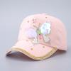 Sequined butterfly baseball cap women's European and American fashion rhinestone temperament curved brim cap