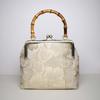 Handmade gold bag bamboo handle brocade cheongsam mouth gold bag handbag