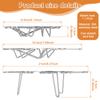 Stainless Steel Steamer Basket Expandable 6-7.68" Foldable Steaming Tray for Vegetable Fruit Mesh Steamer Rack Cooking Cookware