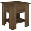 Exclusive House - Brown Oak Coffee Table 40x40x42 Cm Engineered Wood