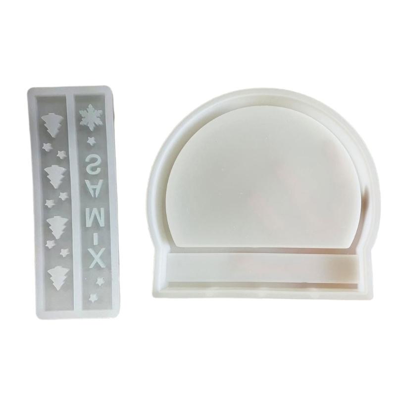 2Pieces Silicone Pendant Molds Wall Art Craft Moulds Home Decorations Molds Crafting Moulds Silicone Texture for Craft