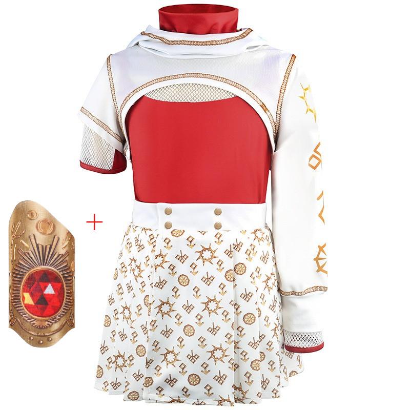 

Детский Девочки Аниме Мультфильм Зомби Вампиры Принт Футболка с Длинным Рукавом Юбка Толстовки Комплект Хэллоуин Косплей Костюмы 150cm