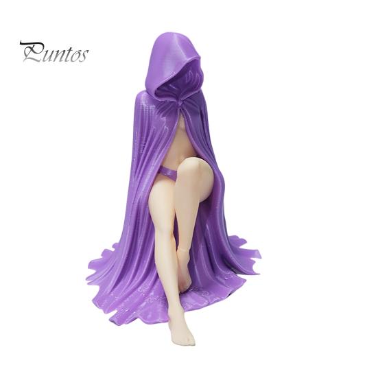 Soft Furnishing Accessory Purple Robe Girl Ornament, Gothic Halloween Style Sculpture, Durable Decor Figurine PLA Unique Collectible Figurine,