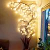 LED Indoor Branch Wicker Light String with Eight Modes USB-powered for Wedding Arrangements Living Rooms Cafes