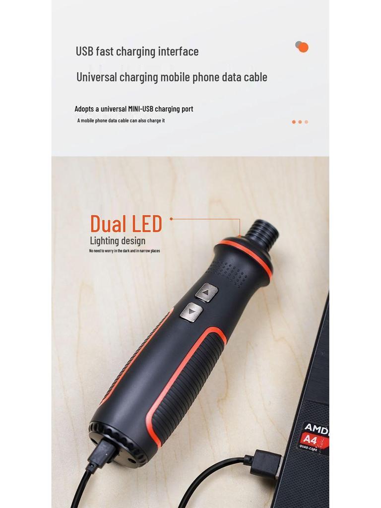 48-Piece Rechargeable Electric Screwdriver & Mini Multi-Functional Household Drill Set