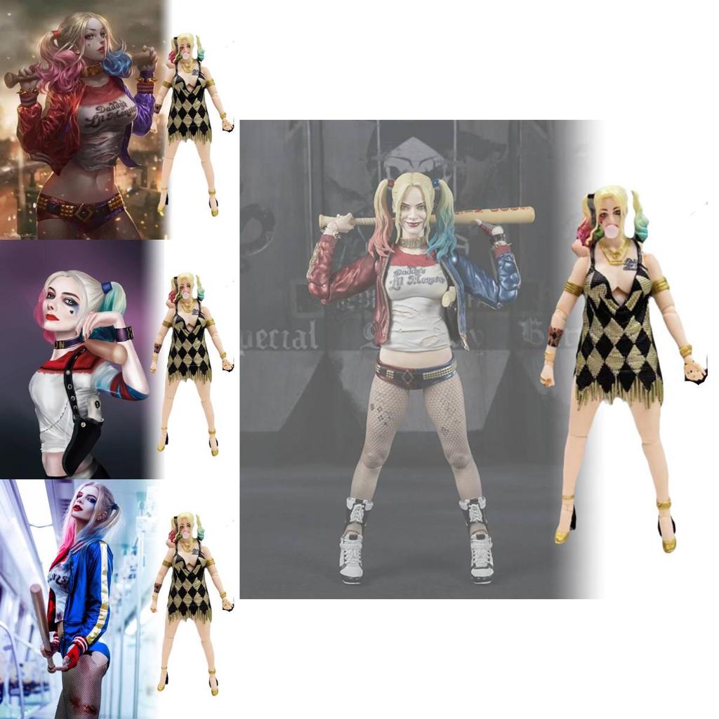 Mafex 042 Esquadrão Suicida Harley Quinn Versão Vestido Figura de Ação Modelo 16cm Pvc
