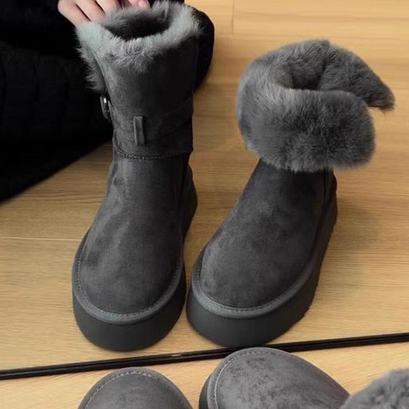 2026 Winter New Thick Bottom and Velvet Thick Tall Snow Boots for Women