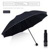 Twelve-Rib Extra-Large Dual-Purpose Manual Folding Umbrella for Men and Women, Business Sun Protection Sunshade Umbrella