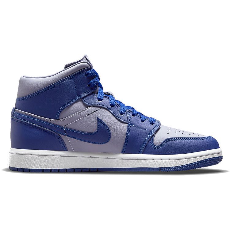 Air Jordan 1 Mid SE Iron Purple Deep Royal Women Sneakers Deep-Royal-Blue White DH7821-500
