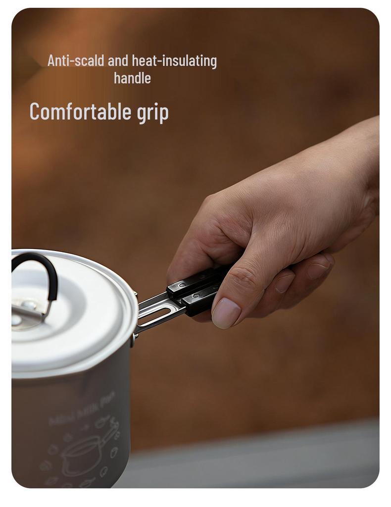 Compact Camping Teapot: Portable Outdoor Cookware for Boiling Water on Wild Stove or Picnic Table