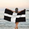 Cornwall Flag Beach Towel, Super Soft Coastal Design for Travel Pool Gym Spa Yoga
