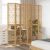 VidaXL Room Divider 6 Panels, Room Separator, Privacy Screen, Living Room Bedroom Screen, Brown Wood 358876