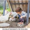 2Pcs Egg Bags with 7 Pouches Egg Collecting Basket Canvas Egg Gathering Bags for Farmhouse Garden Coop Hen Chicken Duck Goose Egg Storage, 8 x 2.6