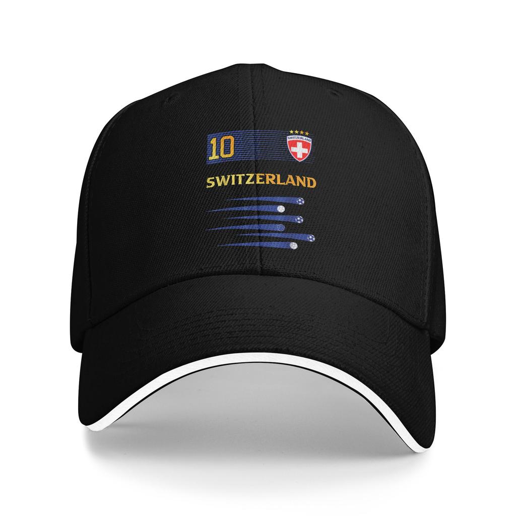 Personalized Fashion Swiss Switzerland Flag Baseball Cap WoUnisex Unisex Adjustable Unisex  Dad Hat Summer Sun Hat