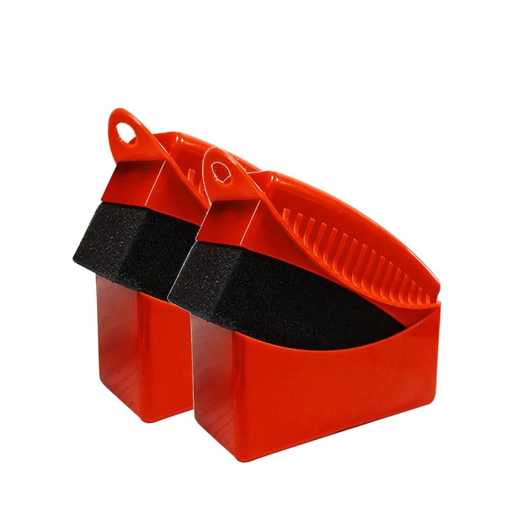 2 bucăți mașina jante lustruire ceară burete perie ABS spălare curățare anvelope contur pansament aplicator tampoane 5 culori opțional