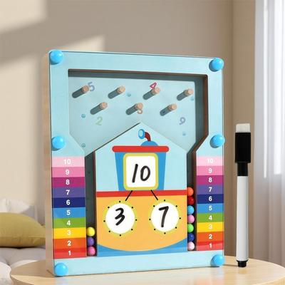 Kinder Montessori Mathematik Zählen Lernen Spielzeug Lehrmittel Anzahl Decompositio Addition Subtraktion Kindergarten Educatinal Spiel