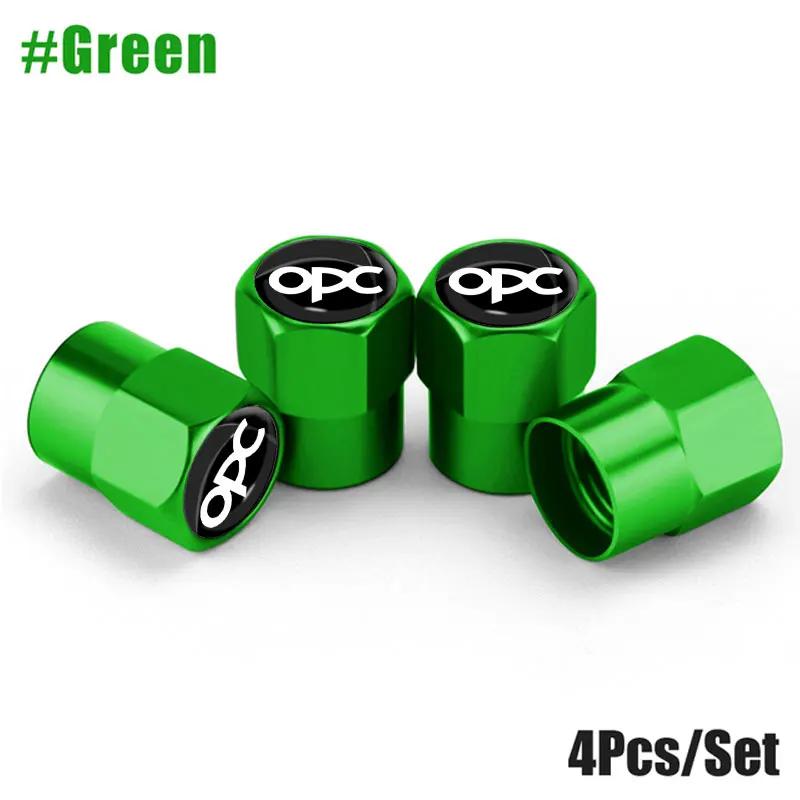 4Pcs/Set Car Wheel Tire Valve Caps Metal Stem Cover For Opel OPC H G J Corsa Insignia Astra Antara Zafira Mokka Regal Astra