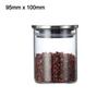 With Stainless Steel Lid Sealed Can Transparent Coffee Bar Station Organizer  Kitchen Supplies
